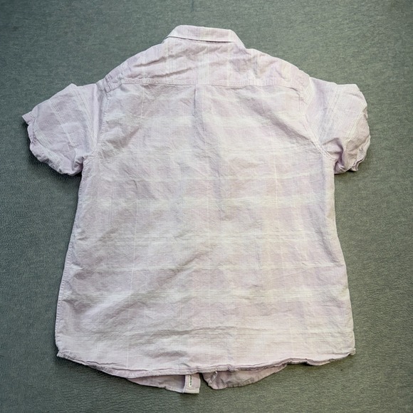 Tommy Bahama Shirt Mens XL Lilac Purple Plaid Linen Cotton Button Up Beachy - Picture 5 of 7